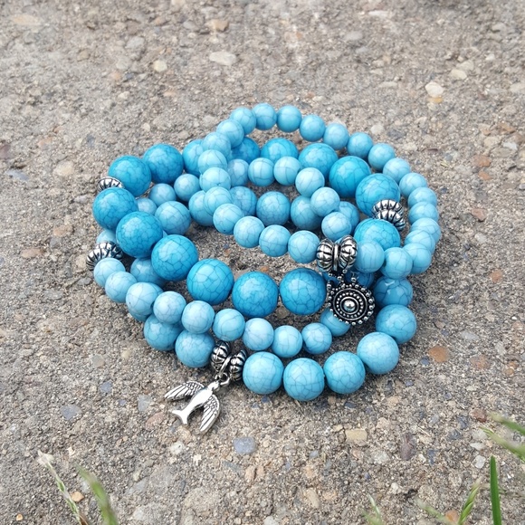 Faux Turquoise Bracelet Bundle - Picture 4 of 7
